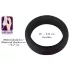Black Velvets - anillo para pene grueso - silicona negra - 3,8 cm