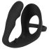 Dildo anal con anillo pene y testículos Black Velvet (negro)