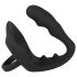 Dildo anal con anillo pene y testículos Black Velvet (negro)