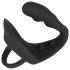 Dildo anal con anillo pene y testículos Black Velvet (negro)
