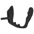 Dildo anal con anillo pene y testículos Black Velvet (negro)