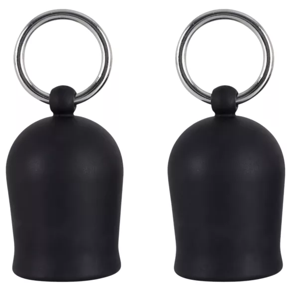 Black Velvets - succionador de pezones con anillo metálico - negro