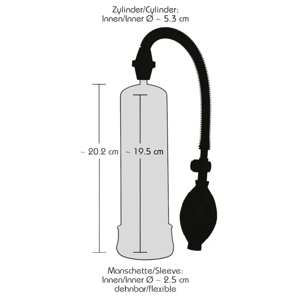 Bang Bang - bomba de vacío para pene - negra