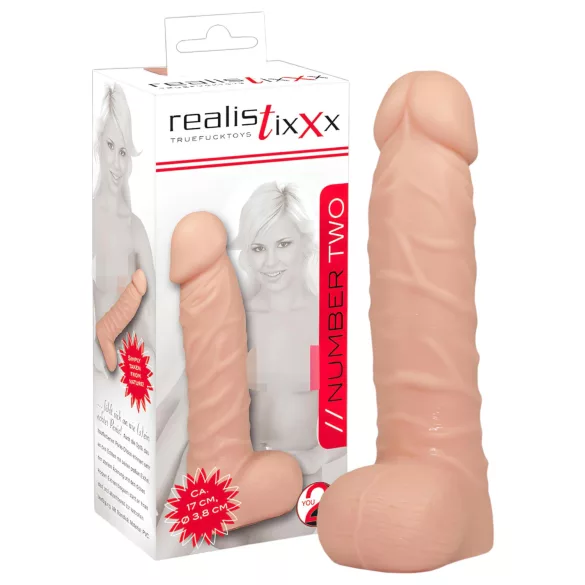 realistixxx - consolador realista con ventosa - silicona