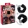 You2Toys - Esposas de peluche con cadena larga - negro