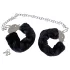 You2Toys - Esposas de peluche con cadena larga - negro