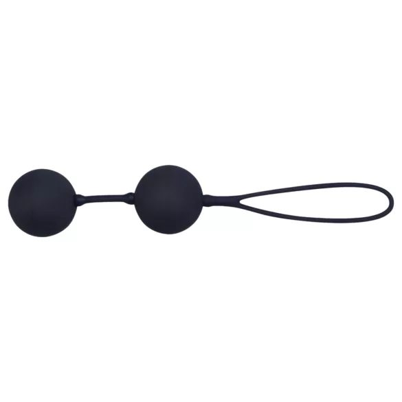 Black Velvets - bolas chinas dobles - silicona negra