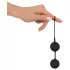 Black Velvets - bolas chinas dobles - silicona negra