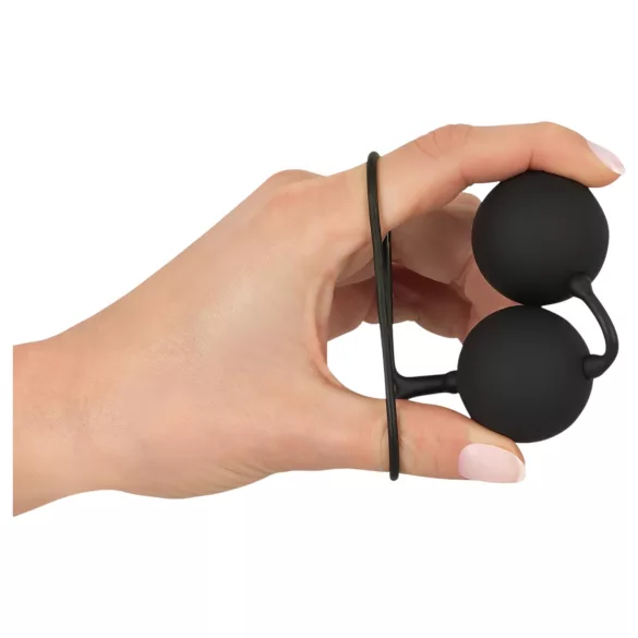 Black Velvets - bolas chinas dobles - silicona negra