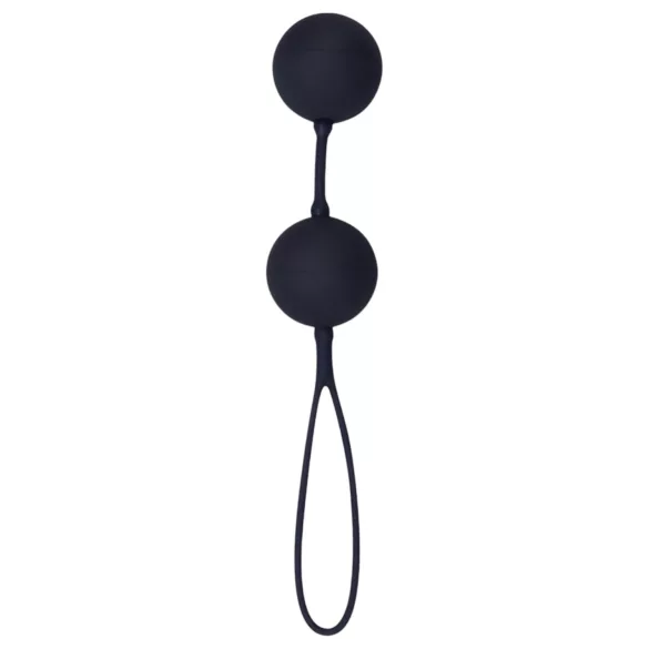 Black Velvets - bolas chinas dobles - silicona negra