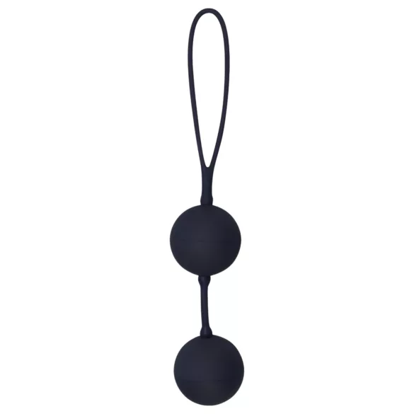 Black Velvets - bolas chinas dobles - silicona negra