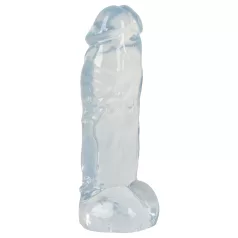 Crystal Clear Big Dong - dildo gigante de gel (21,5 cm)
