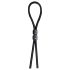 Anillo pene ajustable con cuentas (negro)