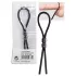 You2Toys - Anillo para pene ajustable con perlas - silicona negra