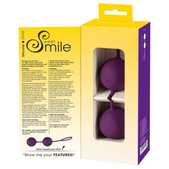 SMILE XXL Balls - bola vaginal gigante - silicona lila