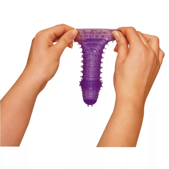 You2Toys - funda para pene con textura - silicona púrpura