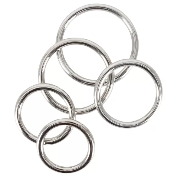 Bad Kitty - set de anillos para pene de metal - 5 piezas