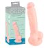 Dildo médico silicona (18cm) - natural
