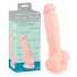 Medical - consolador de silicona médica 18 cm - color natural