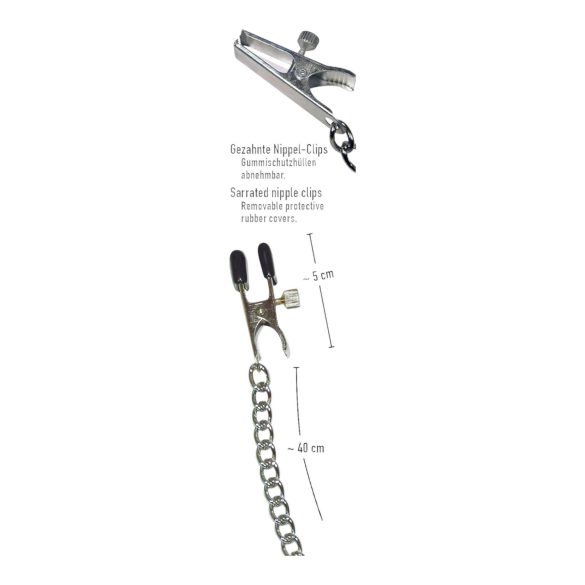 Sin marca - Pinzas para pezones ajustables - Cadena - Metal