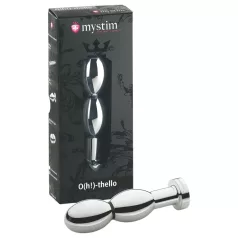   mystim O(h!)-thello - plug anal eléctrico con bolas - color plata