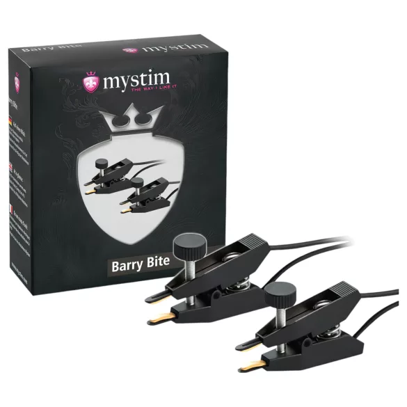 mystim Barry Bite - pinza eléctrica estimuladora - set 2 unidades