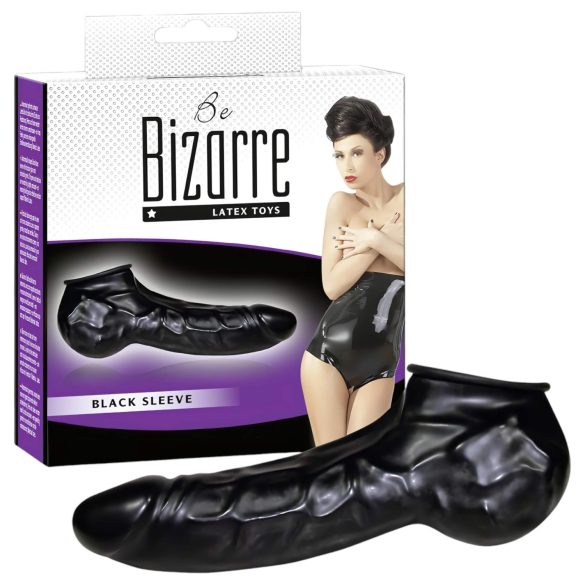 You2Toys - Funda pene y testículos - látex negro - Be Bizarre