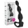 mystim - consolador anal electroestimulador con bolas - silicona negra