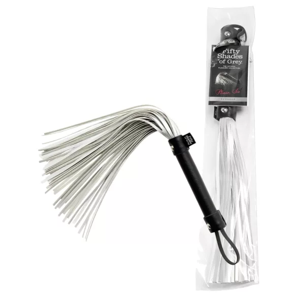 Fifty Shades of Grey - látigo - cuero - gris