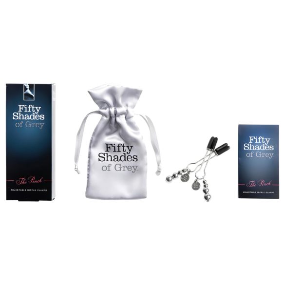 Fifty Shades of Grey - pinza para pezones - metálica gris
