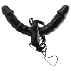 Pipedream - Arnés con doble vibrador (negro) - Fetish