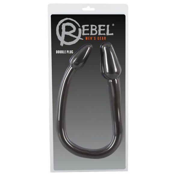 Rebel Doble Plug - Dildo Anal de Doble Cono (Negro)
