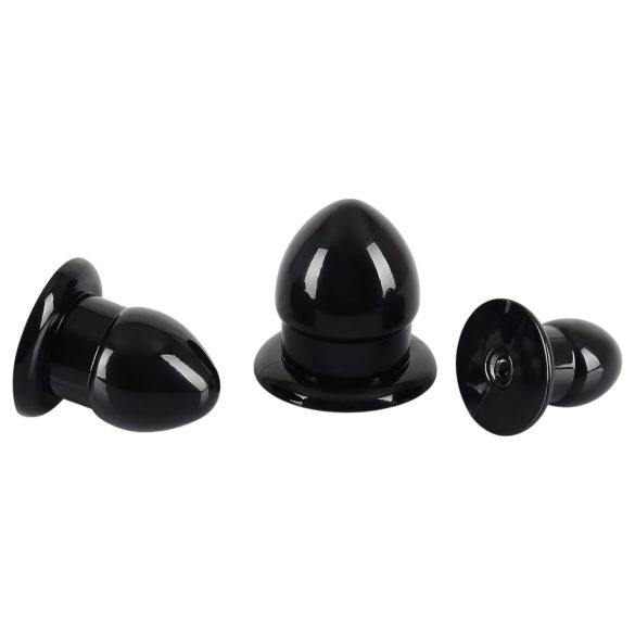 You2Toys - kit de plugs anales - 3 piezas - silicona negra