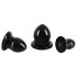 You2Toys - kit de plugs anales - 3 piezas - silicona negra