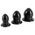 You2Toys - kit de plugs anales - 3 piezas - silicona negra