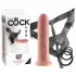 King Cock - arnés con consolador 20 cm - color piel