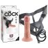 Arnés con Dildo Realista King Cock 6" - Tono Natural
