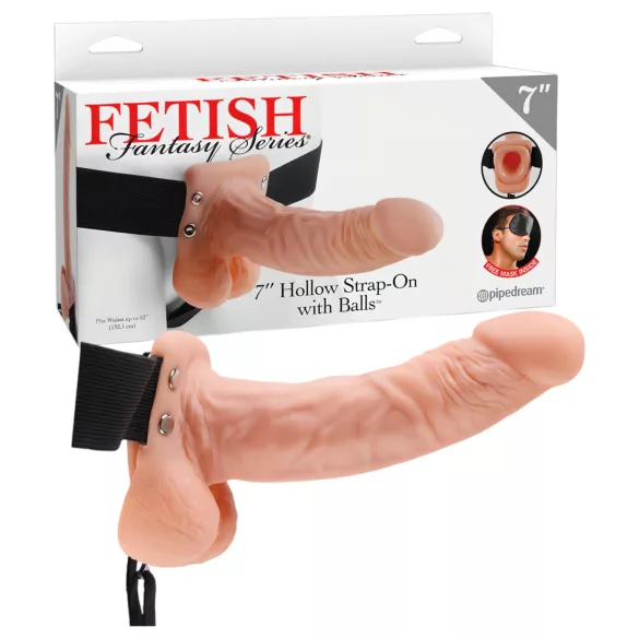 Fetish - arnés con consolador - realista - silicona color piel