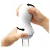 TENGA Flex - masturbador masculino - textura flexible - negro