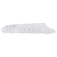   Crystal Skin - funda para pene extensora con bolas - transparente