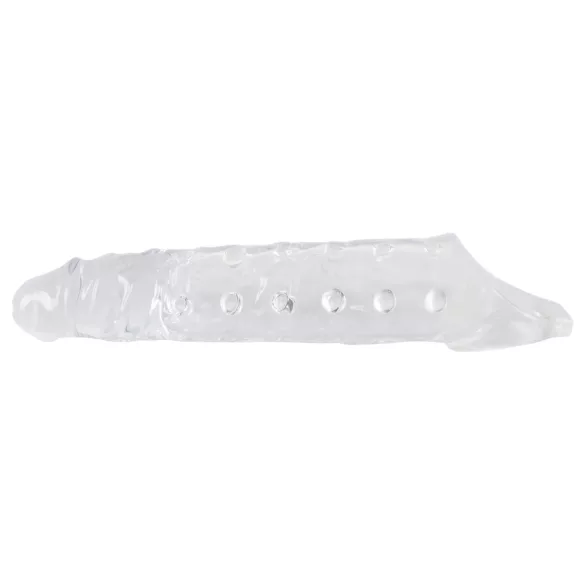 Crystal Skin - funda para pene extensora con bolas - transparente