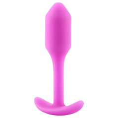 b-vibe - plug anal con peso interno 55g - silicona rosa