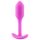 b-vibe - plug anal con peso interno 55g - silicona rosa