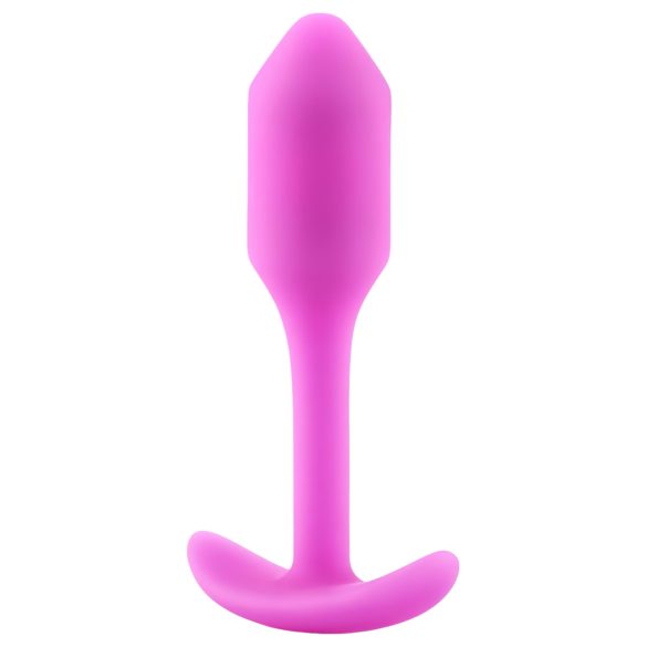 b-vibe - plug anal con peso interno 55g - silicona rosa