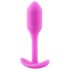 b-vibe - plug anal con peso interno 55g - silicona rosa