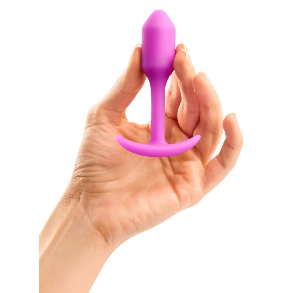 b-vibe - plug anal con peso interno 55g - silicona rosa