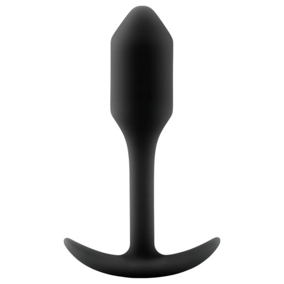 b-vibe Snug Plug 1 - plug anal con peso (55g) - negro