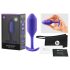 b-vibe - plug anal de bolas dobles - 114g - lila