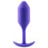 b-vibe Snug Plug 2 - Plug anal con doble esfera (114g) - Violeta