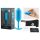 b-vibe - plug anal con dos bolas - 180g - silicona azul